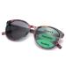 Amorays Cat Eyes Progressive Multifocal Reading Sunglasses UV Protection Anti Blue RaysTrifocal Sun Readers for Women Purple Floral 150.0 x