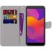 Nadoli Leather Mobile Phone Case for Samsung Galaxy J6 Plus - Colorful Pink Green Leaves Wallet with Card Compartment Magnetic Stand Protective Cover - Buy Online on GoSupps.com
