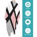 Blush Pink Geometric Barber Cape - Stylish Hair Cutting Cape for All Ages | Minimalistic Modern Design for Salon & Home Use - Buy Online on GoSupps.com