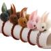 Aysekone 5 Pack Stuffed Rabbit Hair Scrunchies for Girls - Cute Bunny Ponytail Holders - Buy Online on GoSupps.com