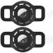 Airtag Cat Collar Holder for Apple Air Tag Cat Collar Holder Within 0.6 inch, Airtag Dog Collar Holder Small, 2 Pack Airtag Pet Collar Holder for Apple Airtag Collar and 2 Pack Airtag Protector Ci-2xBlack