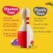 Shumee Striped Organic Bunny Teether - Non-Toxic Beachwood Rattle Ring | Natural Wooden Teething Ring for Babies 6 Months+ | Bunny Rattle for Newborn Photography - Buy Online on GoSupps.com