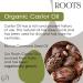 Roots Organic Castor Oil - Vegan, Cruelty-Free, Rich in Essential Fatty Acids | Anti-inflammatory, Skin & Hair Nourishment - Buy Online on GoSupps.com