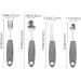 HAPINARY 1 Set Elderly Eating Tableware - Portable Adaptive Utensils for Adults - Stainless Steel Flatware Spoon Fork Tool Kit for Travel - Buy Online on GoSupps.com