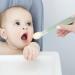 NUOBESTY Double Head Baby Silicone Food Spoon - Portable Mud Scraping Scraper for Babies - Green - Buy Online on GoSupps.com