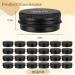 24 Pcs Mini Cosmetic Jars - 15 Ml Aluminum Balm Lotion Jars with Black Metal Lids for Travel & Daily Use - Perfect for Business & Personal Care - Buy Online on GoSupps.com