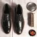 KIWI Shoe Shine Kit Black - Long-Lasting Shine & Protection (2 Tins, 1 Brush, 1 Dauber, 1 Cloth) - 2.5 oz Deluxe Shine - Buy Online on GoSupps.com