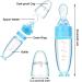 Silicone Baby Spoons with Standing Base | Set of 2 | for Infant 0-24 Months | Dispensing and Feeding | Blue - Buy Online on GoSupps.com