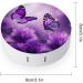 Buy Purple Flower Butterflies Contact Lens Case | Travel & Care Box for Contact Lenses - Durable & Stylish - Buy Online on GoSupps.com