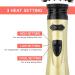 2-in-1 Electric Hot Air Hair Dryer & Curling Comb - Gold | Stylish Curly Hairstyles for Salon & Home - Buy Online on GoSupps.com