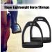MOVKZACV Safety Stirrups 2Pcs Horse Riding Stirrups Lightweight Wide Track Equestrian Stirrups Treads with Non-slip Rubber Pad Equestrian Supplies for Childen/Adults(90 x 96 mm for Childen) - Buy Online on GoSupps.com