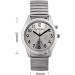 QIATKWH German Speaking Watch for Women | Silver Shell & Adjustable Stainless Steel Strap - Buy Online on GoSupps.com