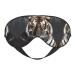 Tiger at Rest Eye mask Soft Elastic and Adjustable Nighttime Comfort Sleeping mask Suitable for Both Men and Women Black