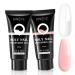 JOSLOVE Poly Extension Gel for Nail  2 * 30ML Clear Nude White Poly Nail Gel Nature Builder Nail Extension Gel Salon Nail Easy DIY at Home I-Clear Nude