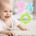 3-Pack Frozen Water Teether Teething Toys for Babies 0-6 Months - BPA Free Soothing Teether Set in Blue/Pink/Green - Buy Online on GoSupps.com