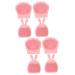 FOMIYES 8 Pcs Rabbit Ears Facial Brush Face Cleaner Face Massager Hand Held Massager Handheld Massagers Facial Cleansing Brush Facial Cleaning Brush Pore Brush Household Miss Silica Gel Light Pinkx2pcs 7.5x7.5cmx2pcs