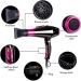 3500W Professional Hair Dryer with Negative Ions | Powerful & Fast Drying | Low Noise | Long Cord | 2 Speed 3 Heat Settings | Includes Nozzle & Diffuser | Purple-2 - Buy Online on GoSupps.com