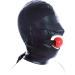 THAT NIGHT Leather Hood Mask with Detachable Eye Mask - Bondage Headgear in Black - Buy Online on GoSupps.com