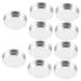 PLAFOPE Lot de 10 Plateaux Cosm tiques Vides 20mm en Aluminium Petit Format R utilisables pour Fard Paupi res Femme Cr ation Maquillage Voyage
