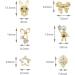 48 Pieces 3D Nail Charms Shiny Rhinestone Nail Ornaments Luxury Nail Art Decoration Metal Nail Jewellery for Women Girls Salon DIY Nail Art Accessories 16 Styles - Buy Online on GoSupps.com