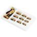 Full Cover False Nails Easy Trim File Artificial Fake Nails Convenient 12 Different Sizes Bright Color Fashionable for Home Use for Nail Salons(LG01)