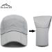 ELLEWIN Unisex UPF 50 Baseball Cap with Large Foldable Bill - Light Grey - Buy Online on GoSupps.com