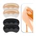VivoFoot 4 Pairs Anti-Slip Heel Grips for Shoes Too Big Gel Heel Liners & Pads for Loose Shoes Self-Adhesive Back of Heel Cushion Inserts Heel Blister Protectors for Women & Men (Beige+Black)