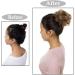 Messy Hair Bun Donut Chignon Updo Scrunchie Hairpiece Ponytail Extension Light Brown & Blond 25g - Buy Online on GoSupps.com