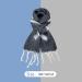 Elegant Dark Gray Triangular Scarf for Women | Autumn Winter Fashion Print | Warm Vintage Style - Buy Online on GoSupps.com