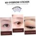 MAGICLULU 5pcs Eyebrow Stickers Temporary Eyebrows 6 Transfer Paper with Soy Ink Shaping Plate 21x15cm Brown - Buy Online on GoSupps.com