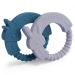 Teething Toys for Babies 0-6 6-12 Months TYRY.H Baby Teether Gift Set BPA-Free Silicone Easy to Clean for Tooth Pain Relief 2 Packs (Blue Moose & Lavender Rabbit) Blue Moose & Lavander rabbit