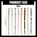 Bekecidi 8 Pieces Acetate Hair Sticks Tortoise Shell Hairpin Hair Chopsticks Vintage Hairpin Long Chinese Hairpins Hair Styling Accessories for Women Girls Bun Hairstyles - Buy Online on GoSupps.com