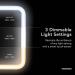 Fancii Rechargeable LED Travel Makeup Mirror with 3 Color Settings and Detachable 10x Magnifying Mirror - Dimmable Touch Light, Adjustable Kickstand - Lighted Portable Vanity Mirror (Aura Go 2) - Buy Online on GoSupps.com