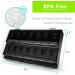 Weekly Pill Organizer - Remtise Am/Pm Daily Case for Vitamins & Supplements | 7-Day Push Button Medicine Box (Black & White - Buy Online on GoSupps.com