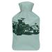 Hot Water Bottle With Lid Racing Car Rubber Hot Water Bag For Pain Relief Cramps Foot Warmer Hot And Cold Therapy