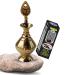 BlueQueen Islamic Brass Eye Liner Antique Bottle Hand Pot Women Accessories Eyeliner Kajal Holder Case Vintage Engraved Crafted Wedding Party With Free Eye Liner Powder - Pack of 1