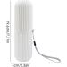 Travel Toothbrush Case & Container | Multifunctional Toothbrush & Toothpaste Set for Camping Business & School | White Travel Storage Solution - Buy Online on GoSupps.com