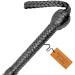 Bantoro Crafts Black Kangaroo Leather Whip - 6ft Heavy Bull Whip 16 Strands Braided Leather Loud & Durable - Perfect for Indiana Jones Fans - Buy Online on GoSupps.com