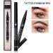 4 Point Eyebrow | Waterproof Eyebrow Pencil | 2024 New 3D Liquid Microblading Eyebrow | Long-Lasting Natural Korean Brow Pencil Eye Makeup for Women & Girls #1 - Buy Online on GoSupps.com