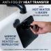 Fogless Shower Mirror for Shaving | Dual Anti-Fog Design | Shatterproof & 360 Swivel | 8x7 Black - Buy Online on GoSupps.com