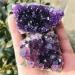 Natural Amethyst Cluster Quartz Crystal geode Specimen Suitable for Home HOMEZHOU (Size : 160-190g) - Buy Online on GoSupps.com