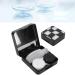 Contact lens box contact lenses-soft storage box Easy black and white portable mini contact lens Color contact storage box for the outdoor travel agency