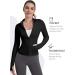 Vutru Women's Light Running Jacket - Stylish & Breathable Sportswear with Thumb Holes & Zip Pockets - M Black - Buy Online on GoSupps.com