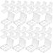 Housoutil 40 Pcs Boxes Eye Shadow Box Highlighters Clear Blush Empty Eyeshadow Storage Case Cosmetic Blush Box 6x6cmx4pcs Transparentx4pcs