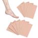 10 Sheets Moleskin Tape Moleskin for Foot Flannel Adhesive Pads for New Shoes Protection Friction Pain Heels Stickers Nude Color