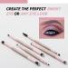 Double Sided EyeShadow Brush Set - 5 Pcs Professional Makeup Brushes in Rose Gold - Buy Online on GoSupps.com