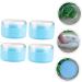 TOYANDONA 4pcs Body Powder Puff Box Travel Container | Baby Makeup Powder Puff Cushion | Charming Blue Plastic 8x8x6cm - Buy Online on GoSupps.com