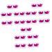 SUBOFAN ABOOFAN Makeup Mascara 15 Pairs Halloween Extra Long Eyelash Mascara Purple Lashes Paper Cutting s Halloween Costume s s Fiber Rosy Prom Set False s