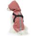 Buy Petcute Dog Rain Jacket - Waterproof Windproof & Reflective - Adjustable Hooded Coat for Small Medium & Large Dogs - Rose Red - Buy Online on GoSupps.com
