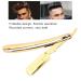 Golden Stainless Steel Men's Razor - Premium Hand Shaver for Home & Barber Use (No Blade Included) - International Shipping Available - Buy Online on GoSupps.com